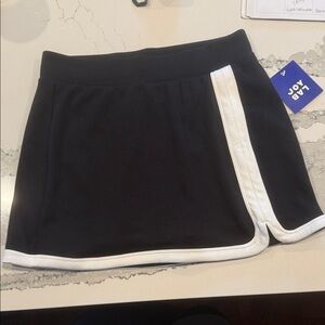 JoyLab Black Skort with White Accents